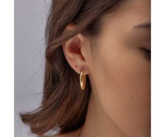 Brosway Timeless round earrings in auksinis plated steel Aura BAU23