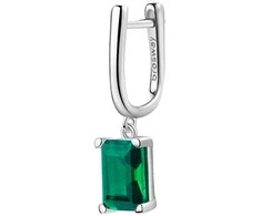 Brosway Decent sidabrinis single earring Fancy Life Žalias FLG07