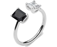 Brosway Elegant atviras žiedas Fancy Mystery Juodas FMB10