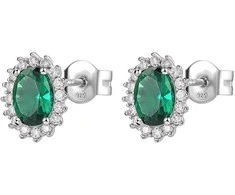 Brosway Elegant sidabrinis earrings Fancy Life Žalias FLG14