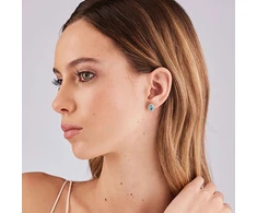 Brosway Elegant sidabrinis earrings Fancy Aqua Žalias FAG18