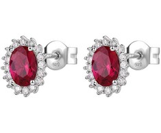Brosway Elegant sidabrinis auskarai Fancy Passion Ruby FPR15