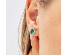 Brosway Elegant sidabrinis earrings Fancy Life Žalias FLG14