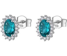 Brosway Elegant sidabrinis earrings Fancy Aqua Žalias FAG18