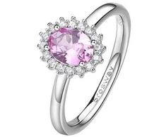 Brosway Elegant sidabrinis ring Fancy Vibrant Rožinė FVP73