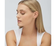 Brosway Fancy Freedom Mėlyna FFB80 sidabrinis hoop single earring