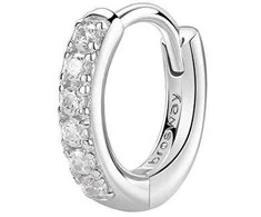 Brosway Fancy Infinite Baltas FIW88 sidabrinis hoop single earring