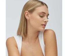 Brosway Fancy Infinite Baltas FIW88 sidabrinis hoop single earring