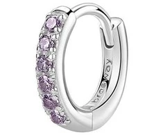 Brosway Fancy Magic Violetinė FMP85 sidabrinis hoop single earring