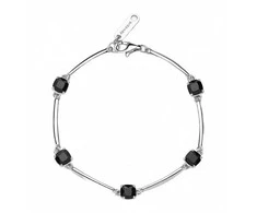 Brosway Fancy Mystery Juodas Cubic Zirconia Sidabrinis Bracelet FMB04