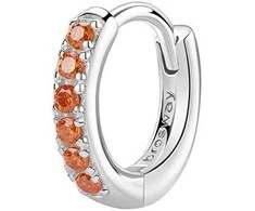 Brosway Fancy Vitamin Oranžinis FVO15 sidabrinis circle single earrings
