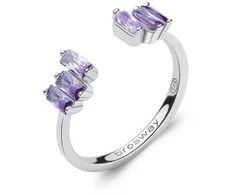 Brosway FMP15 Fancy Magic Violetinė Sparkling Open Ring