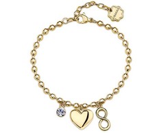 Brosway Gold-plated ball bracelet with Chakra pendants BHKLE06