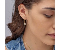 Brosway Oval auksinis plated earrings 2in1 with Symphonia crystal BYM194