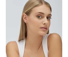 Brosway Sidabrinis hoop single earring Fancy Life Žalias FLG80