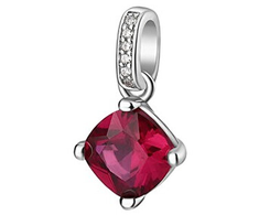 Brosway Sidabrinis pakabukas su raudonu cirkoniu Fancy Passion Ruby FPR17