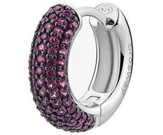 Brosway Sidabriniai vienviečiai auskarai su rožiniais cirkoniais Passion Ruby Fancy FPR124