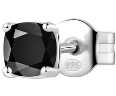 Brosway Stylish sidabrinis single earrings Fancy Mystery Juodas FMB06