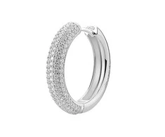 Brosway Nesenstantis vienvietis auskaras su cirkoniais Infinite Baltas Fancy FIW127
