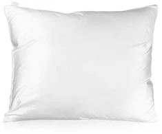 BrushArt Satin pillowcase Baltas