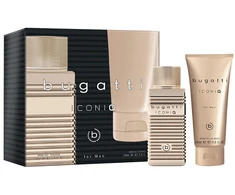 Sirowa BUGATTI Vyriškas dovanų rinkinys Iconiq Gold (tualetinis vanduo 100 ml + dušo gelis 200 ml)