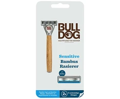 Bulldog "Bamboo Sensitiv e" skustuvas + 2 atsarginės galvutės