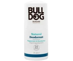 Bulldog Natural suvyniojamas dezodorantas ( Natura l Dezodorantas Peppermint &amp; Eucalyptus Crisp &amp; Invigo įvertinimo kvapas), 75 ml