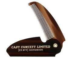 Captain Fawcett Folding Pocket Moustache Šukos Sulenkiamos kišeninės ūsų šukos, 1vnt.
