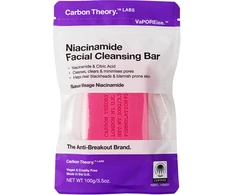 „Carbon Theory“ niacinamido veido valymo muilas (veido valymo batonėlis) 100 g