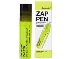 Carbon Theory Anglies teorija Roll-on odos trūkumams pašalinti Supacylic. Zap Pen (Salicilo rūgšties tiesioginis gydymas) 5 ml