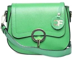 Carla Ferreri Dámská kožená crossbody kabelka CF1885 Verde