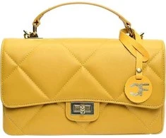 Carla Ferreri Dámská kožená crossbody kabelka CF2211 Senape
