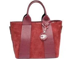 Carla Ferreri Women's leather handbag CF8156 Vino