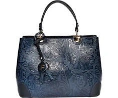 Carla Ferreri Women's leather handbag CF3127 Blu