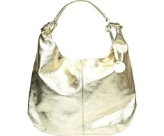 Carla Ferreri Women's leather Hobo handbag CF8159 Oro