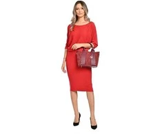 Carla Ferreri Women's leather handbag CF8156 Vino