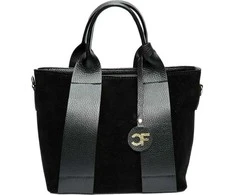 Carla Ferreri Moteriška odinė rankinė CF8156 Nero