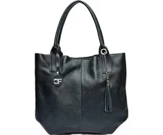 Carla Ferreri Women's leather Hobo handbag CF1619 Blu