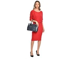 Carla Ferreri Women's leather handbag CF3127 Blu