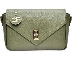 Carla Ferreri Women's leather crossbody handbag CF1948T Verde Militare
