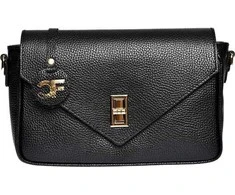 Carla Ferreri Women's leather crossbody handbag CF1948T Nero