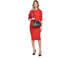 Carla Ferreri Women's leather crossbody handbag CF2221 Nero