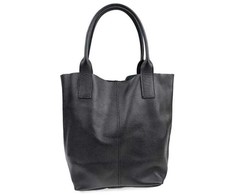 Carla Ferreri Women's leather Hobo handbag CF1619 Nero