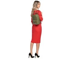 Carla Ferreri Women's leather backpack CF1778 Verde