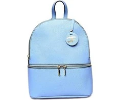 Carla Ferreri Women's leather backpack CF1778 Celeste