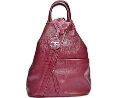 Carla Ferreri Women's leather backpack CF1625 Vino