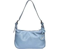 Carla Ferreri Women's leather handbag CF1945 Celeste Scuro