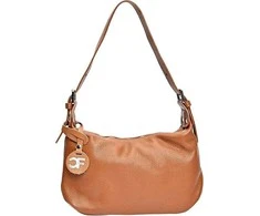 Carla Ferreri Women's leather handbag CF1945 Cognac