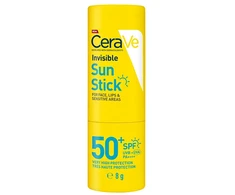CeraVe Invisible Sun Stick SPF 50+ apsauginis pieštukas nuo saulės, 8 g