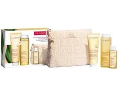 Clarins drėkinamasis švelnus putojantis valiklis, 125 ml rinkinys, 4 dalys